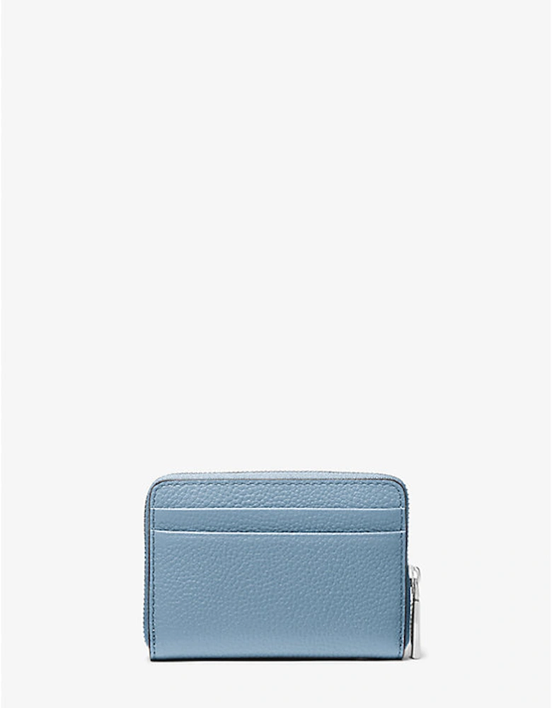 Jet Set Small Pebbled Leather Zip-Around Card Case