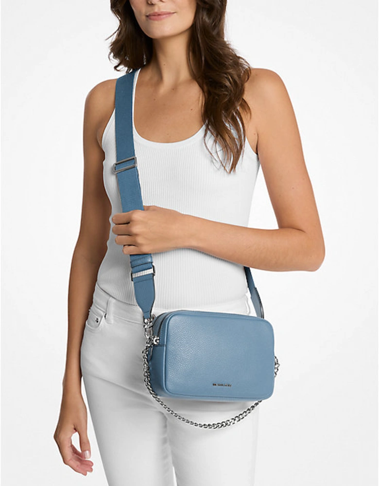 Bryant Medium Pebbled Leather Camera Crossbody Bag