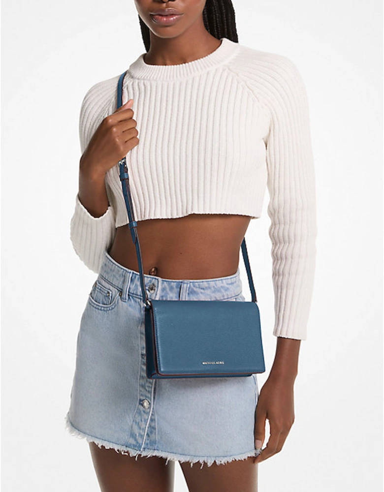 Jet Set Medium Pebbled Leather Crossbody Bag