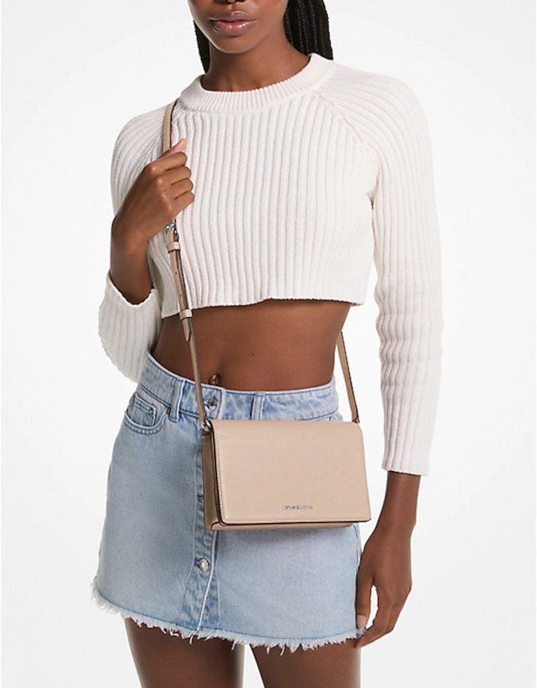 Jet Set Medium Pebbled Leather Crossbody Bag