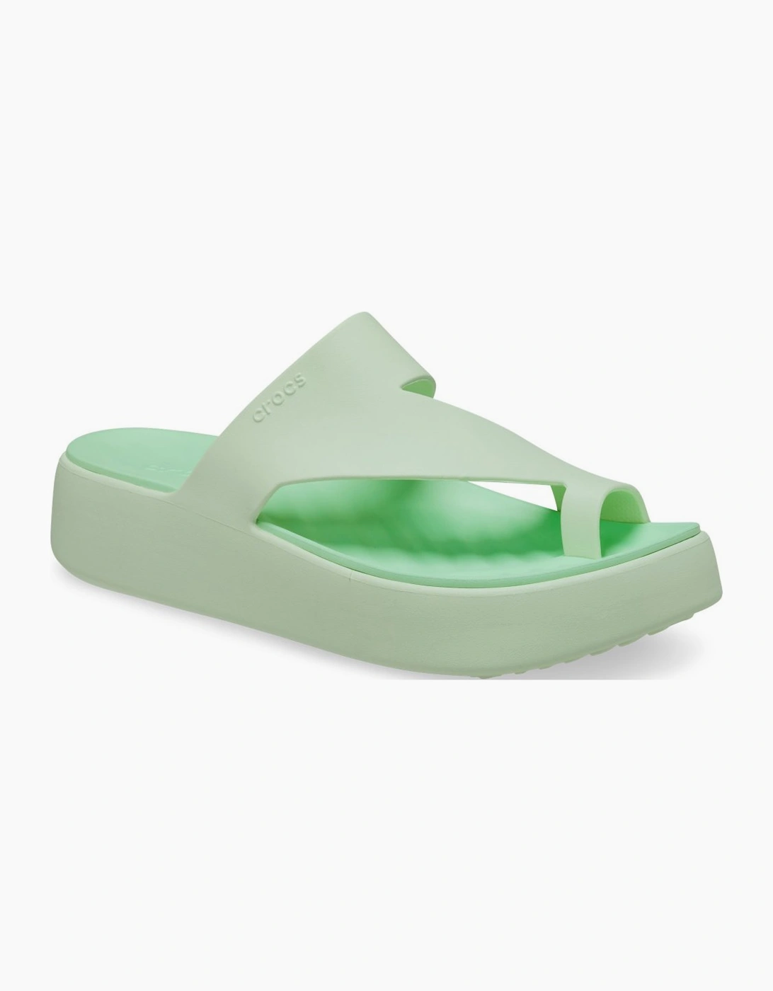Crocs Women's Getaway Platform Womens Toe Loop Sandals - Green - Size: 7