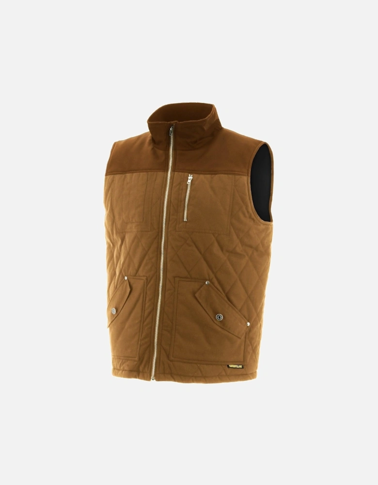 Mens Waxed Sleeveless Vest
