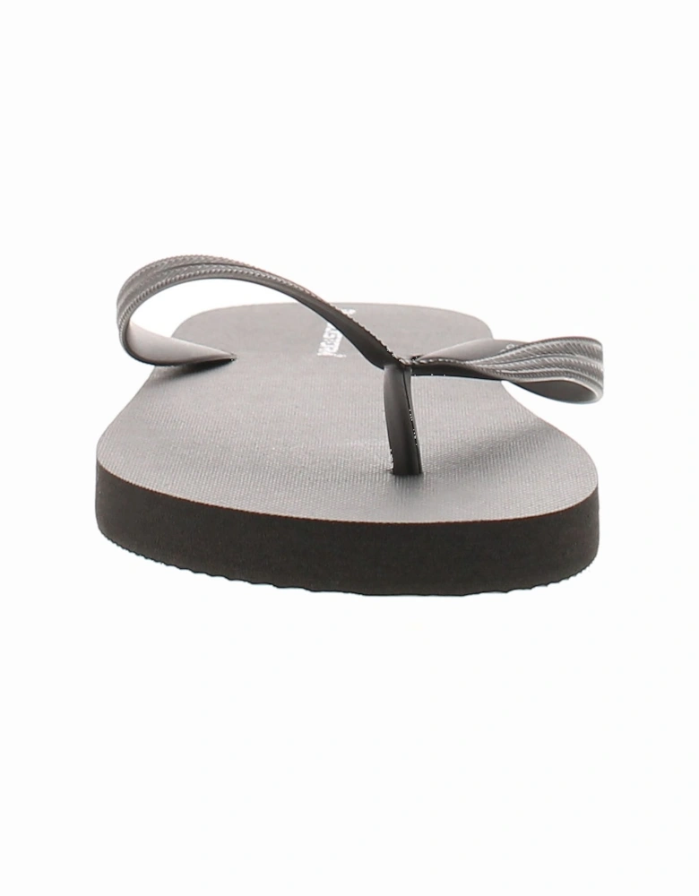 Mens Flip Flops Cushioned Footbed Prime black UK Size
