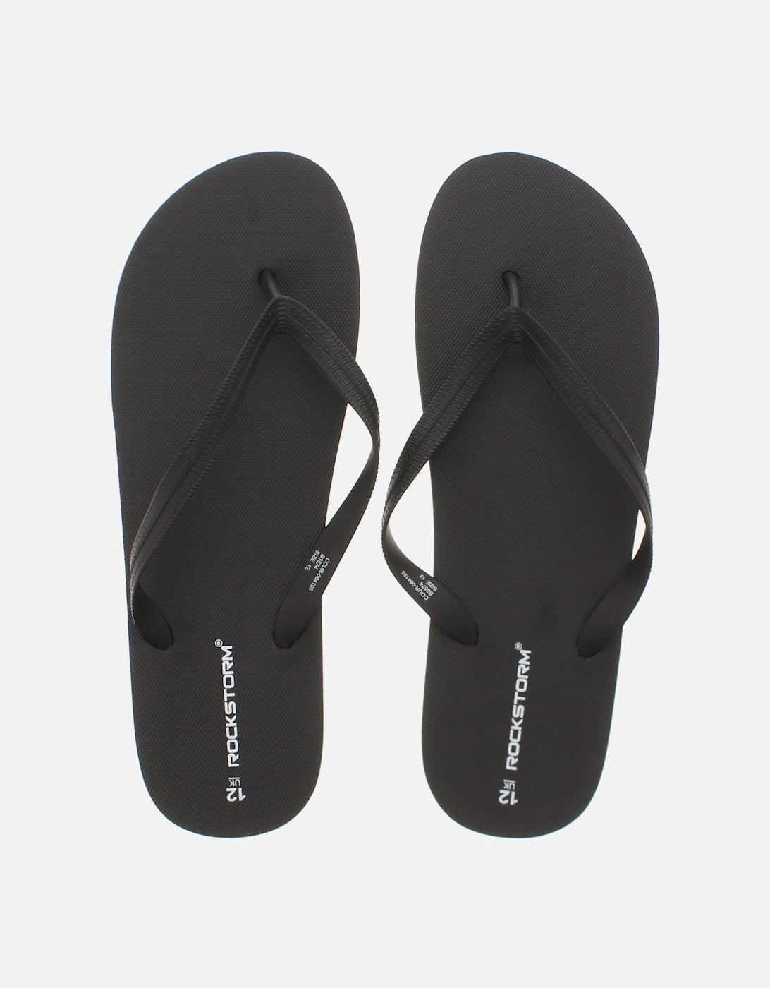 Mens Flip Flops Cushioned Footbed Prime black UK Size, 6 of 5