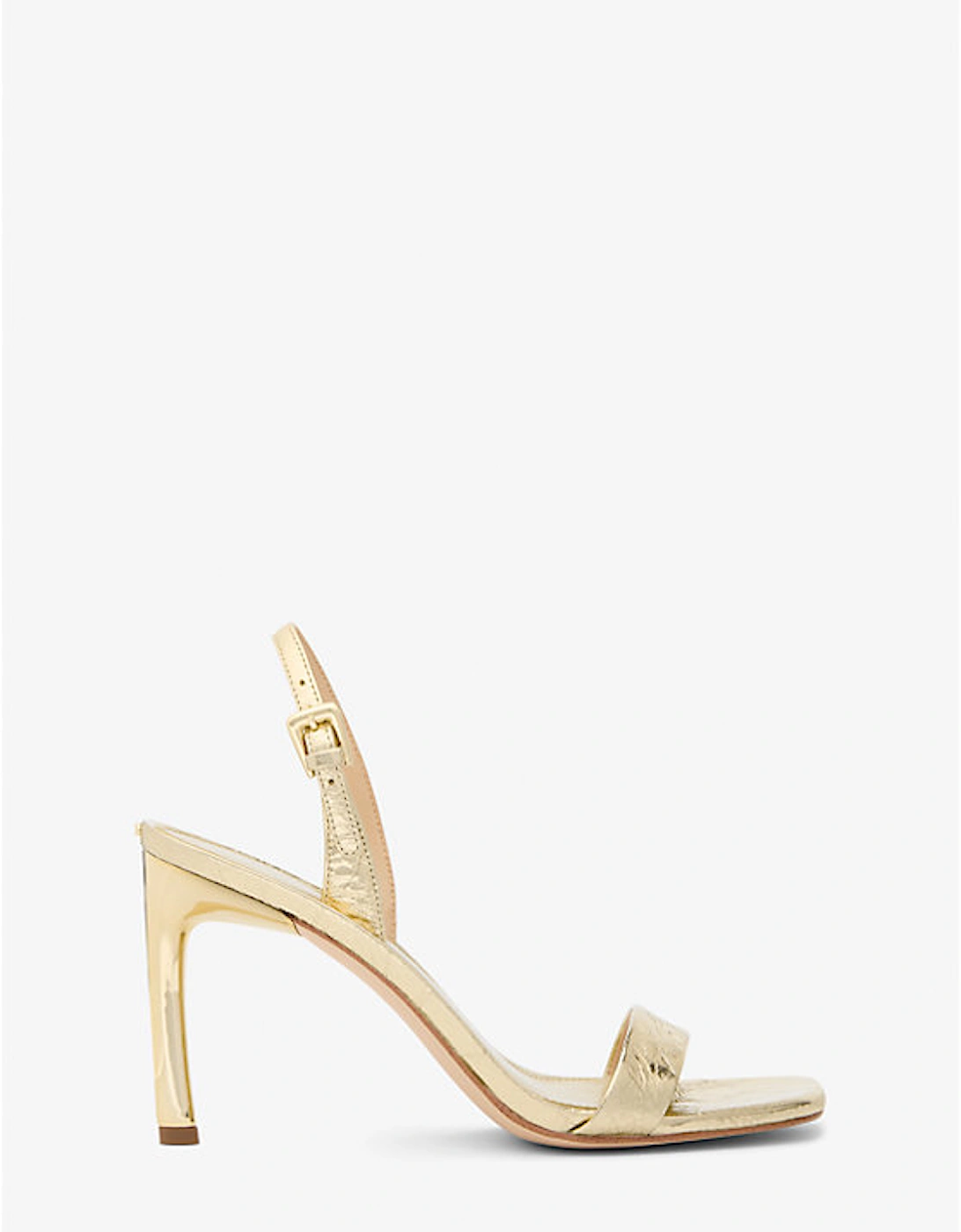 Kasia Crackled Metallic Leather Sandal