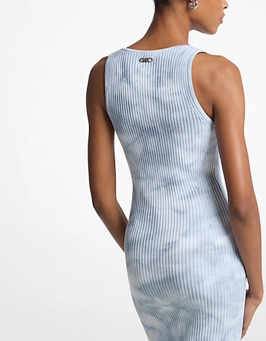 Ribbed Tie-Dye Tank Dress