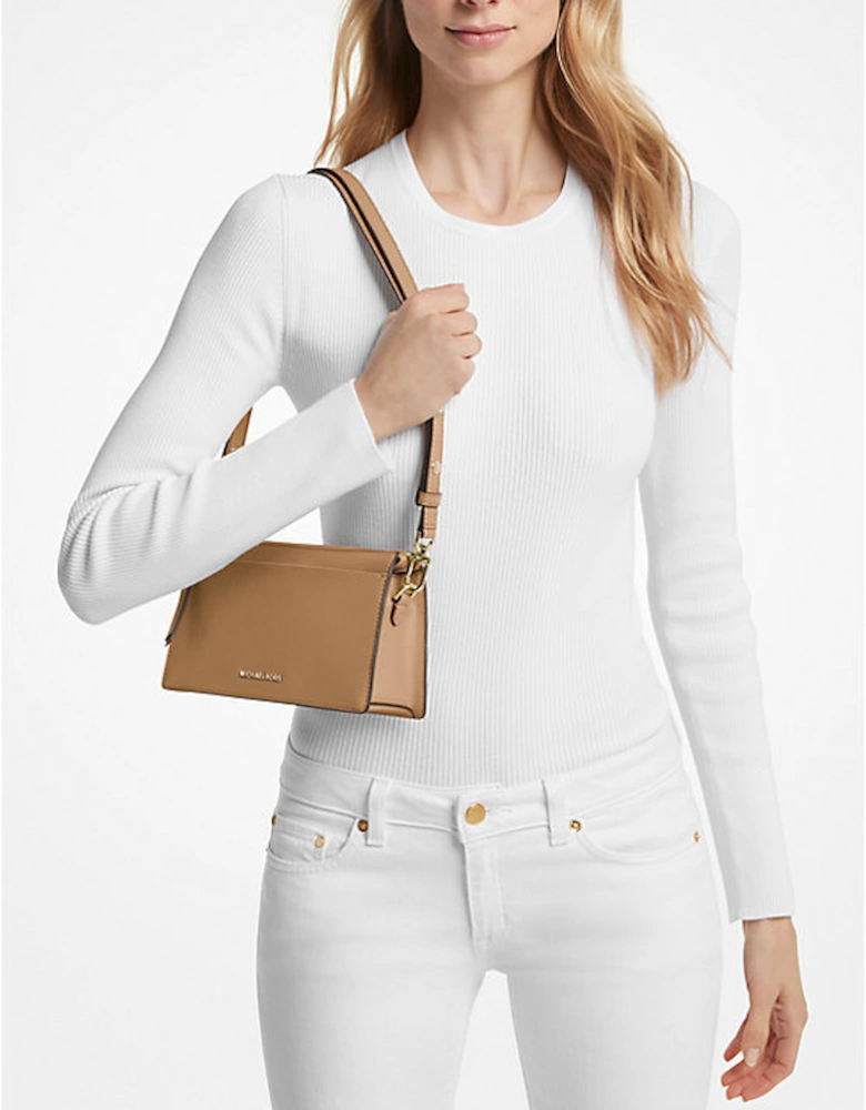 Empire Large Leather Convertible Crossbody Bag
