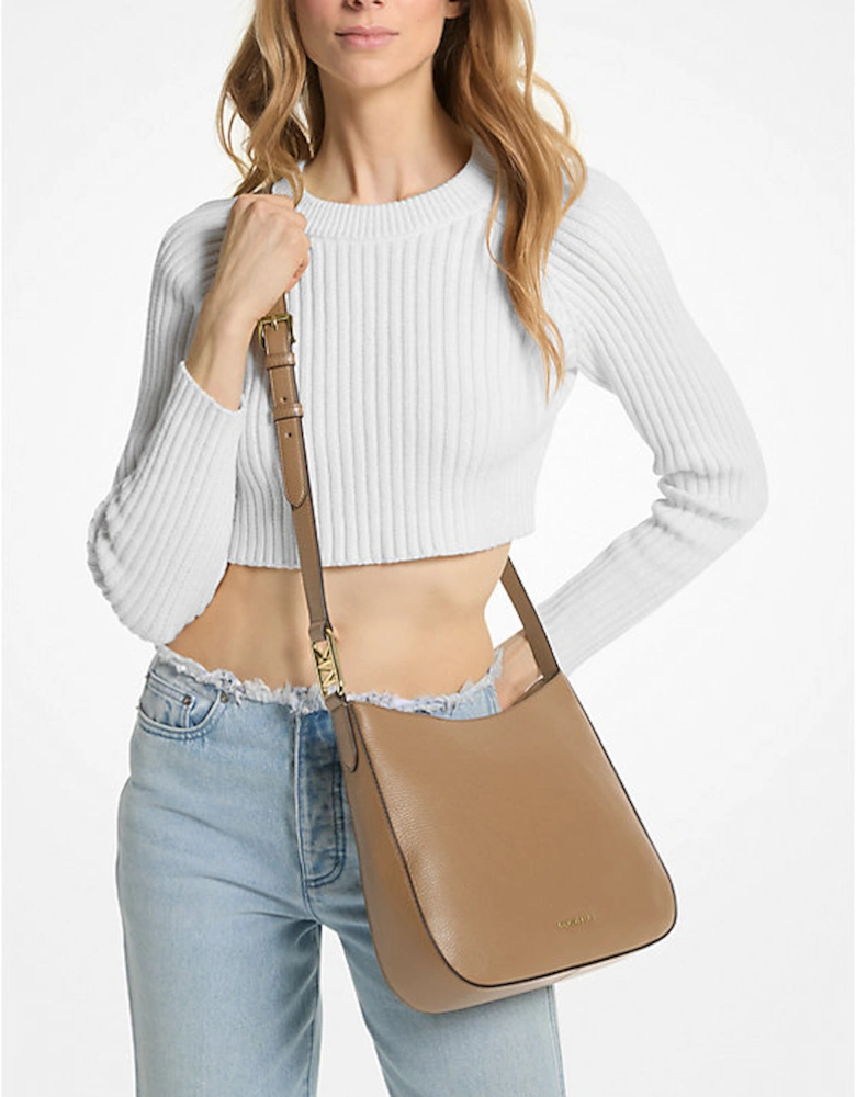 Kensington Large Pebbled Leather Crossbody Bag