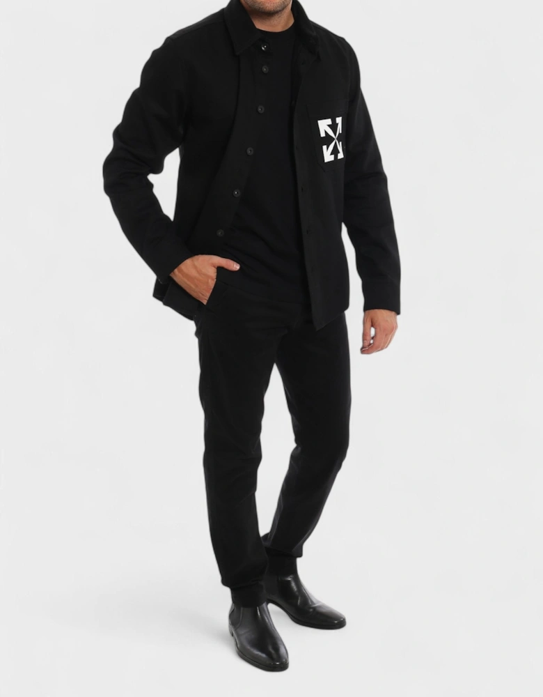 Single Arrow Denim Shirt Black