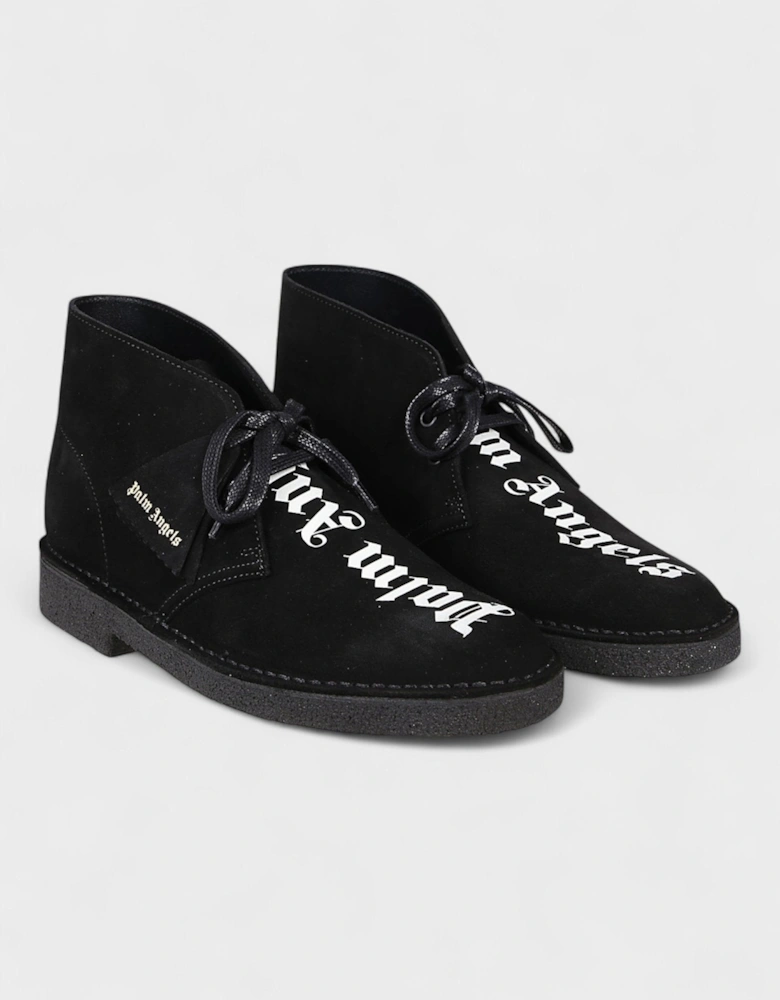 Clarks Originals Desert Boot Logo Black White