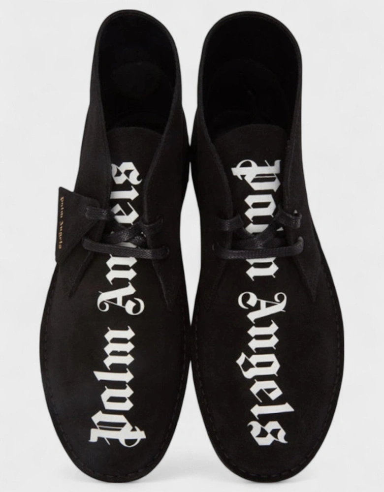 Clarks Originals Desert Boot Logo Black White