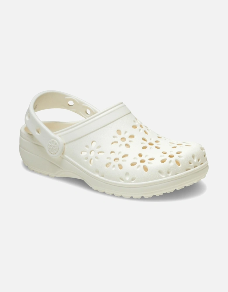 Classic Floral Cut Out Girls Clogs