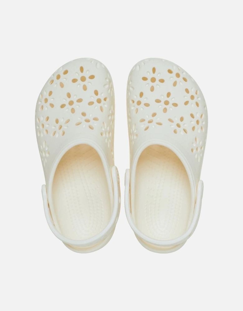 Classic Floral Cut Out Girls Clogs