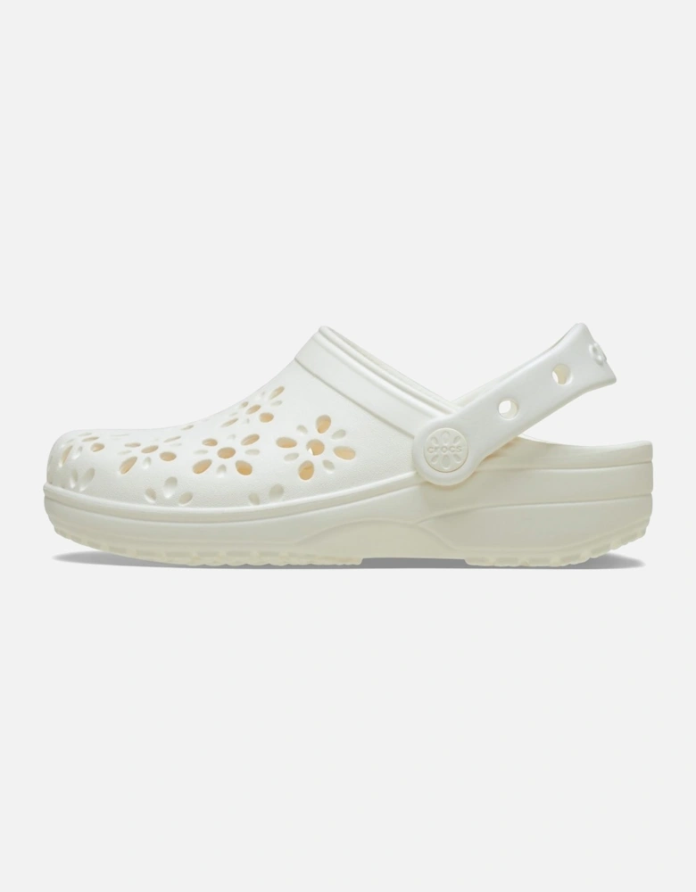 Classic Floral Cut Out Girls Clogs