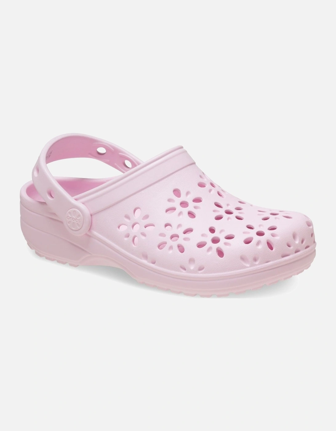 Classic Floral Cut Out Girls Clogs, 7 of 6