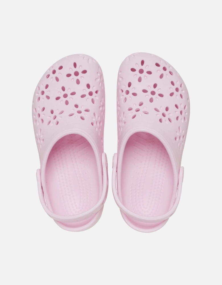 Classic Floral Cut Out Girls Clogs