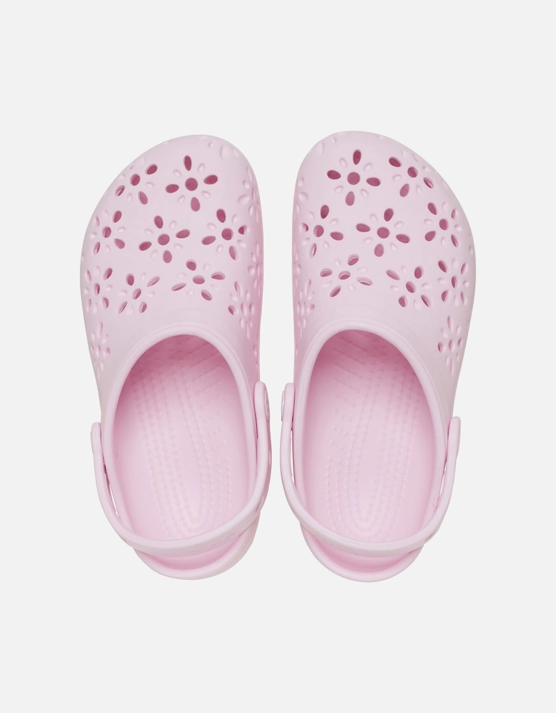 Classic Floral Cut Out Girls Clogs