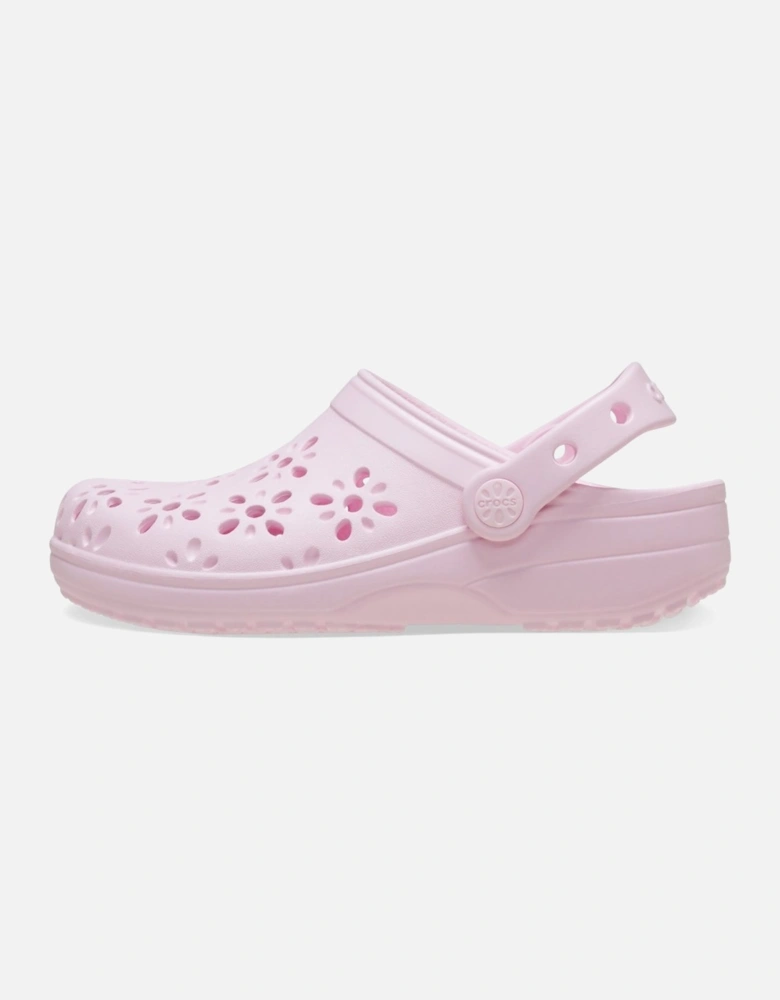 Classic Floral Cut Out Girls Clogs