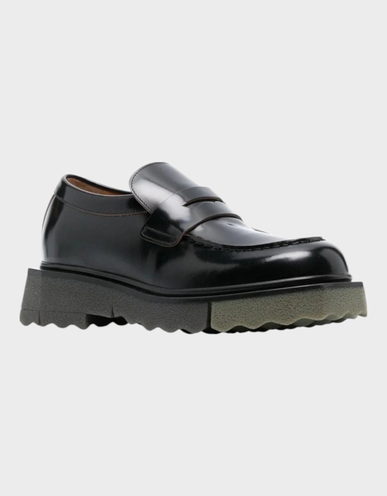 Leather Sponge Loafer Black