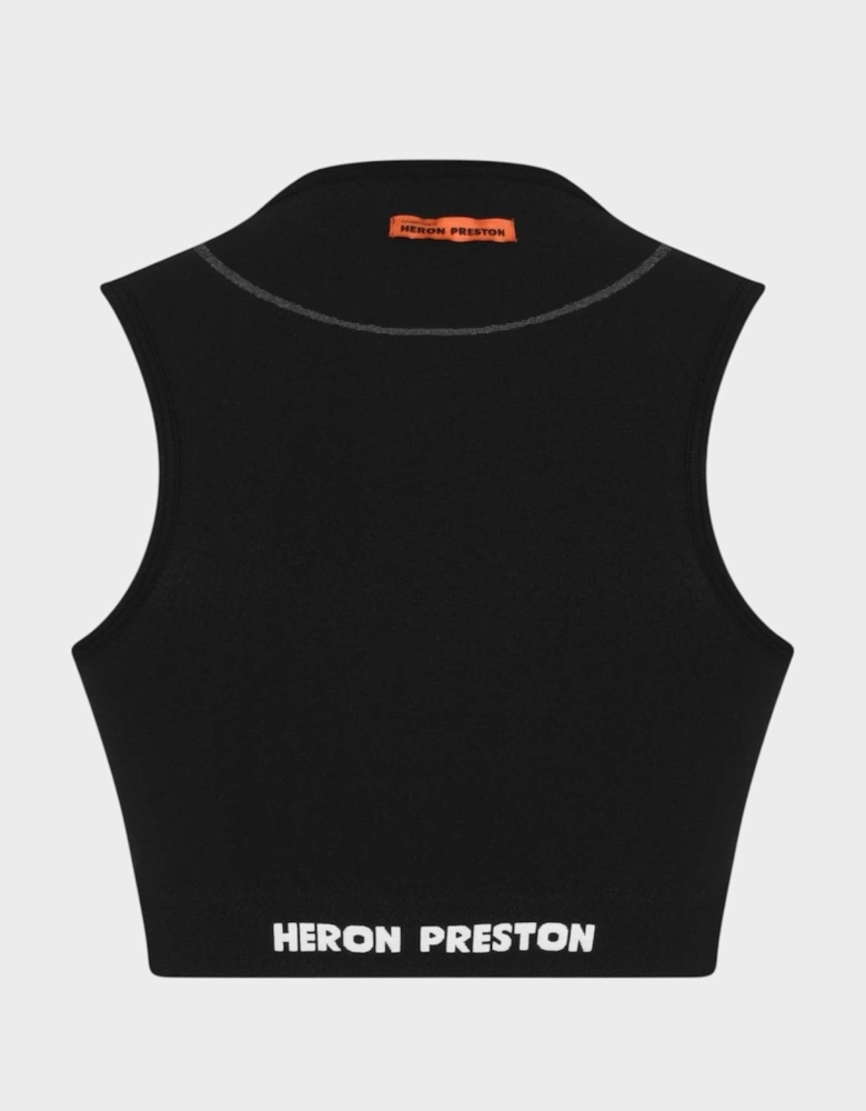 Active Short Sleeve Crop Top Black