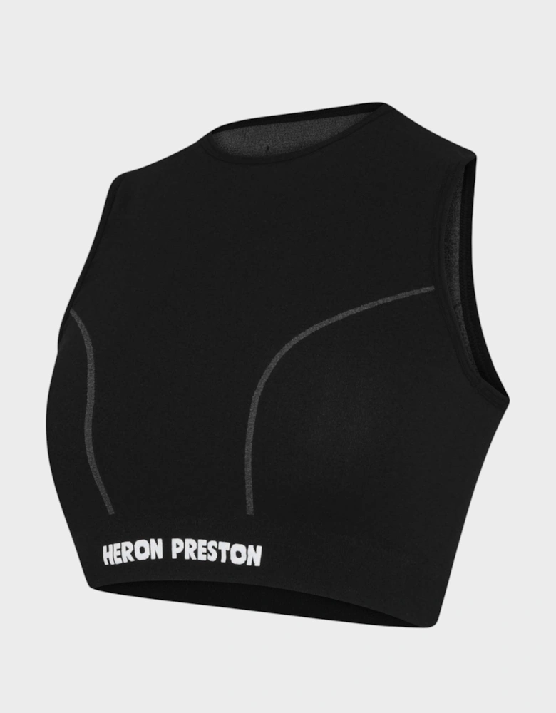 Active Short Sleeve Crop Top Black
