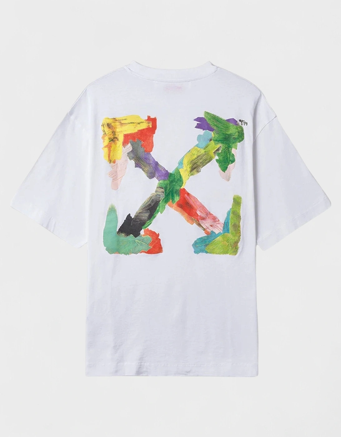Brush Arrows Short Sleeve T Shirt White Multi, 6 of 5