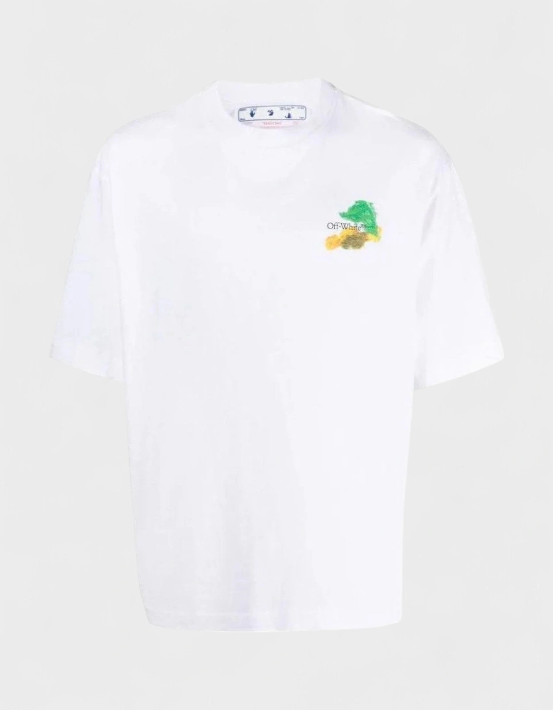 Brush Arrows Short Sleeve T Shirt White Multi