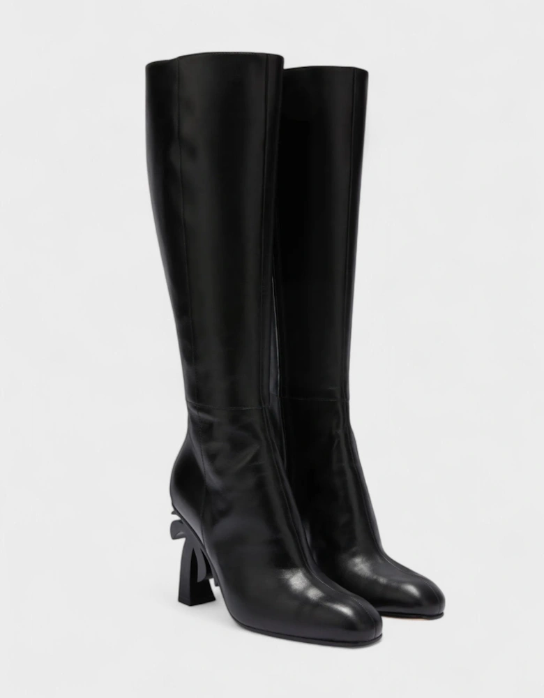 Palm Heel Boots Black