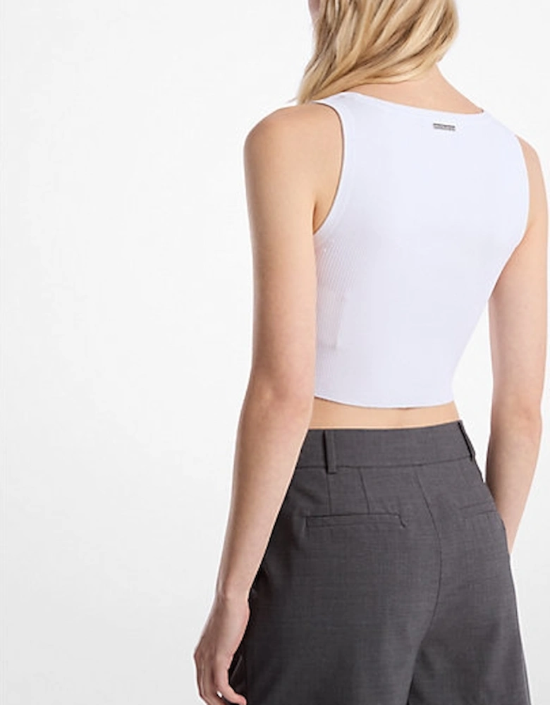 Frayed Stretch Wool Pleated Shorts