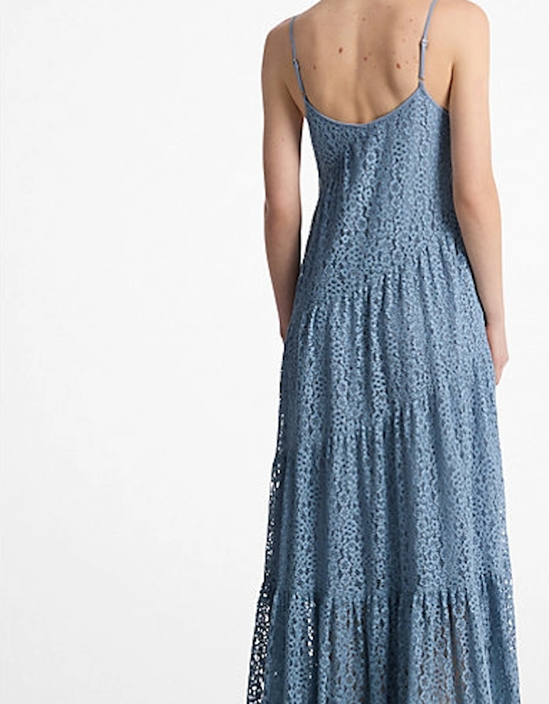 Floral Lace Tiered Slip Dress