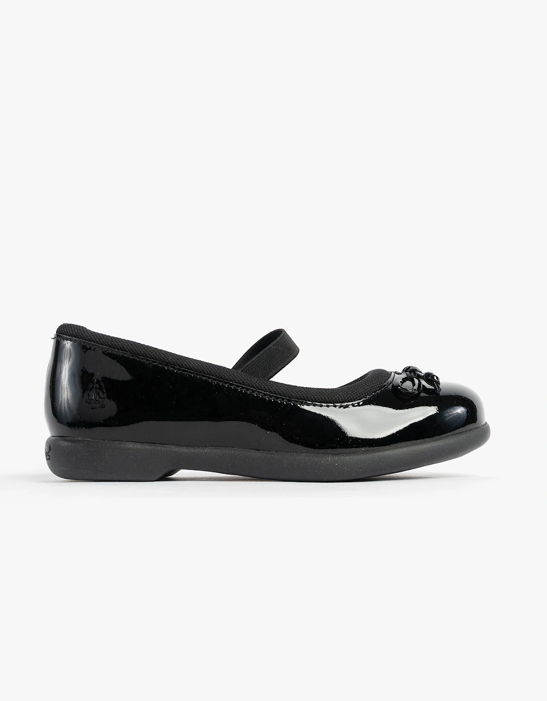 BETTY PATENT JNR Girls Shoes Black, 8 of 7