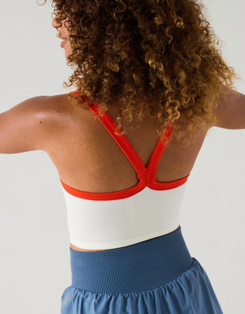 Womens Training All Clear Cami Crop - White