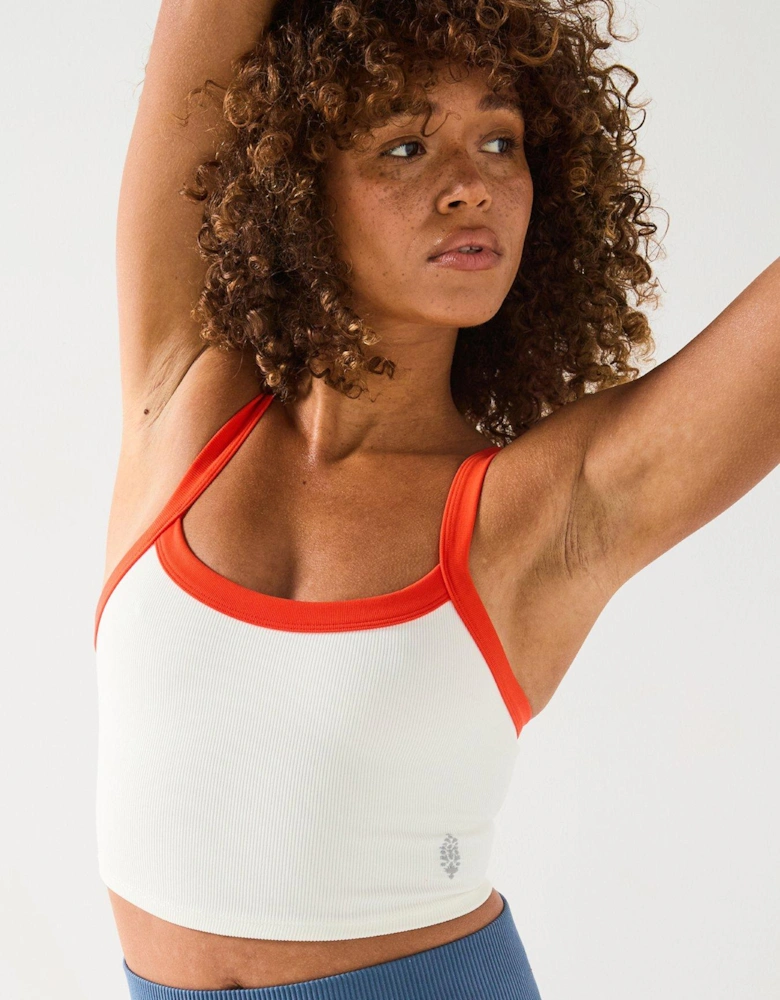 Womens Training All Clear Cami Crop - White