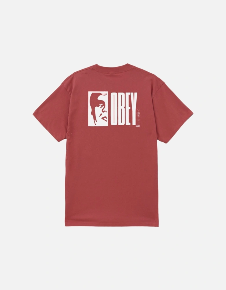 Half Icon T-Shirt - Mineral Red