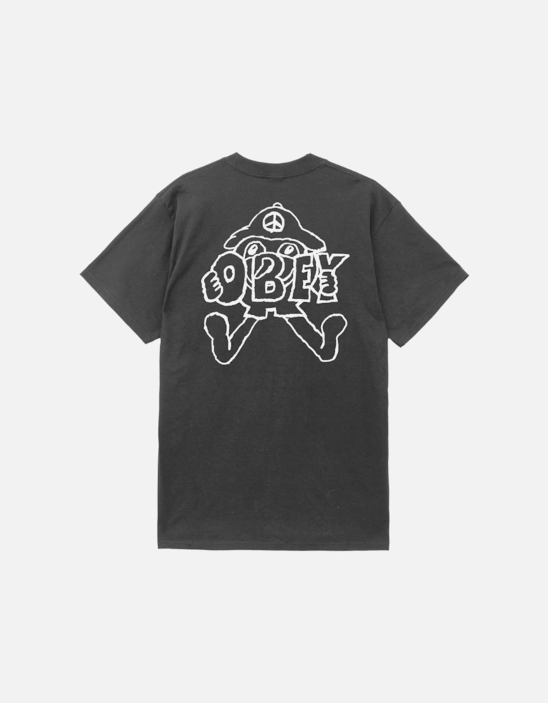 Peace Troll T-Shirt - Vintage Black