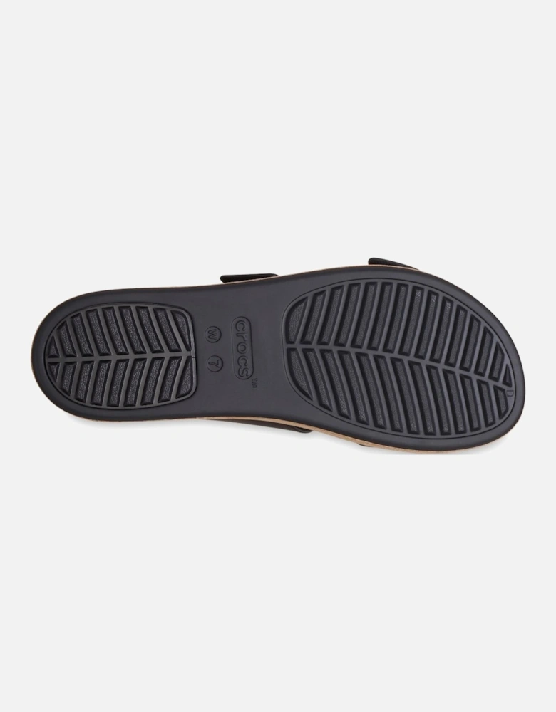 Brooklyn Buckle Womens Low Wedge Sandals