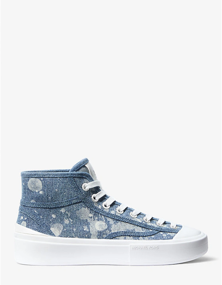 Jude Splattered Denim High-Top Sneaker