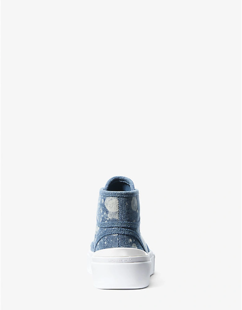 Jude Splattered Denim High-Top Sneaker