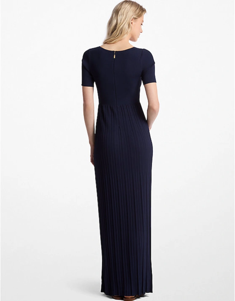 Ribbed Stretch Knit Midi Dress