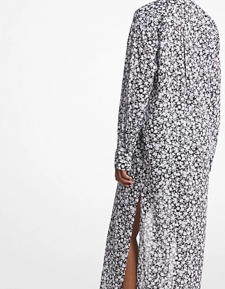 Floral Print Cotton Lawn Shirtdress