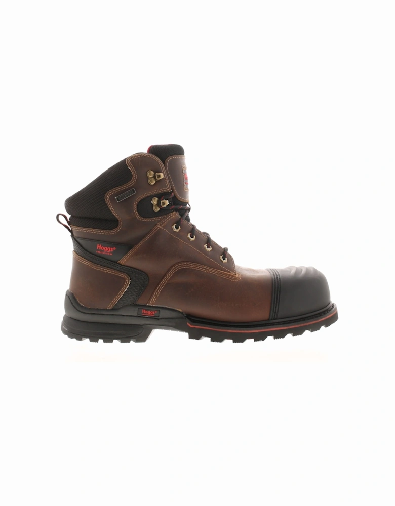 Mens Safety Boots Artemis Steel Toe Cap Leather Lace Up brown UK S