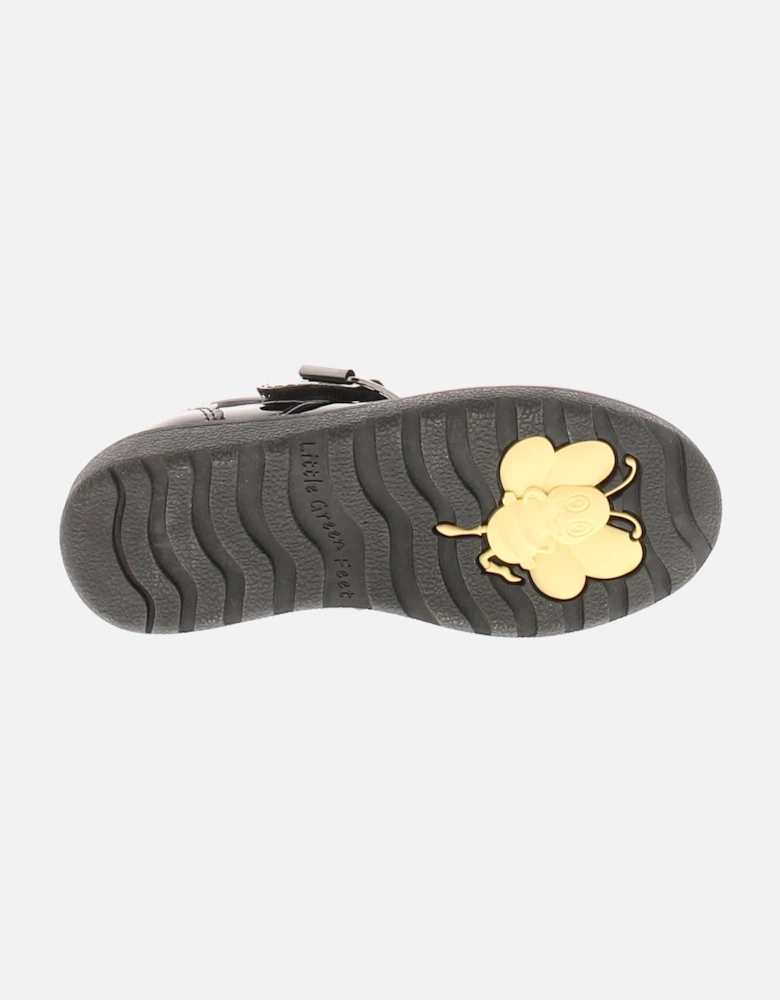 Girls School Shoes Grace Lace Up black UK Size