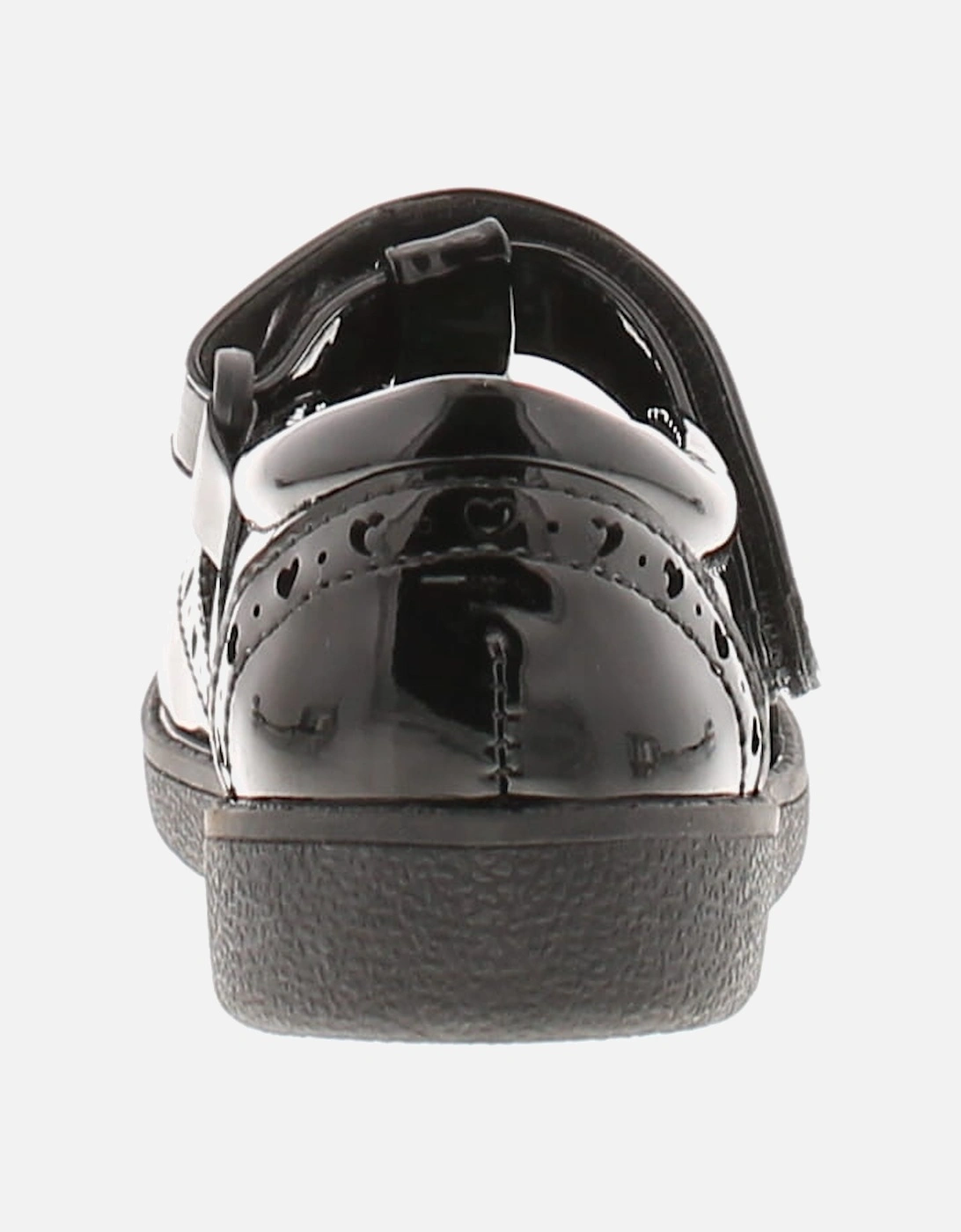 Girls School Shoes Polly Touch Fastening black UK Size