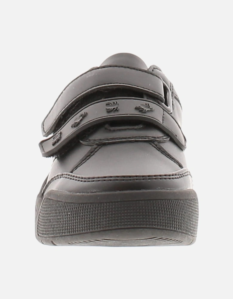 Boys School Plimsolls Pumps Sam Lace Up black UK Size