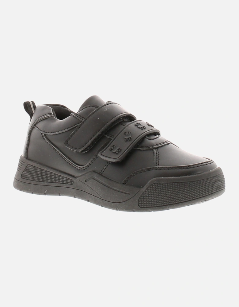 Boys School Plimsolls Pumps Sam Lace Up black UK Size
