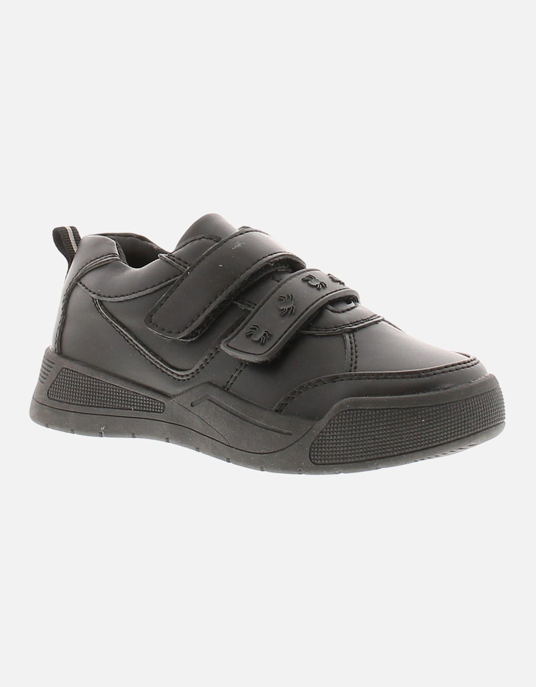 Boys School Plimsolls Pumps Sam Lace Up black UK Size, 6 of 5
