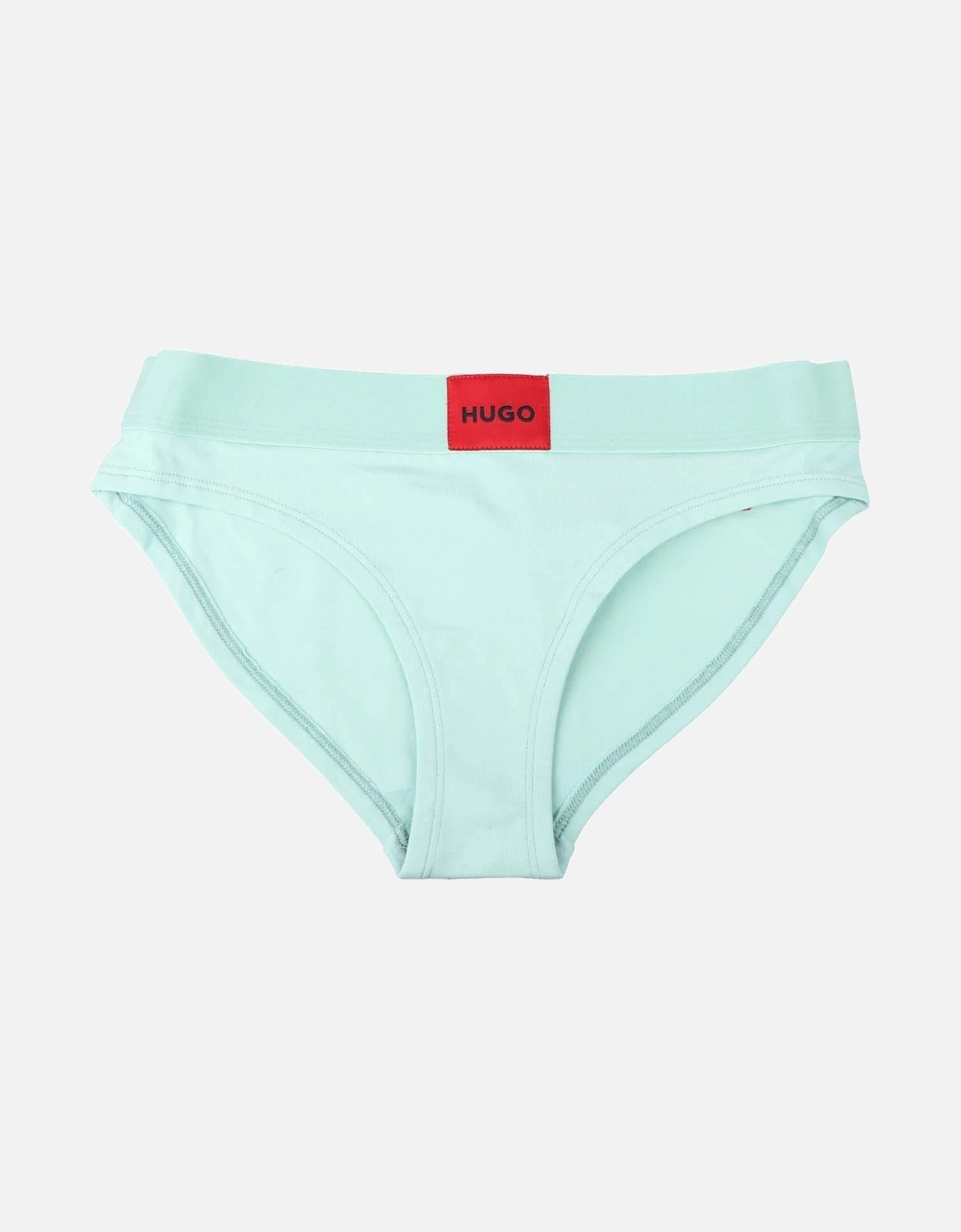 Hugo Boss Women's Red Logo Label Briefs - Green - Size: 14