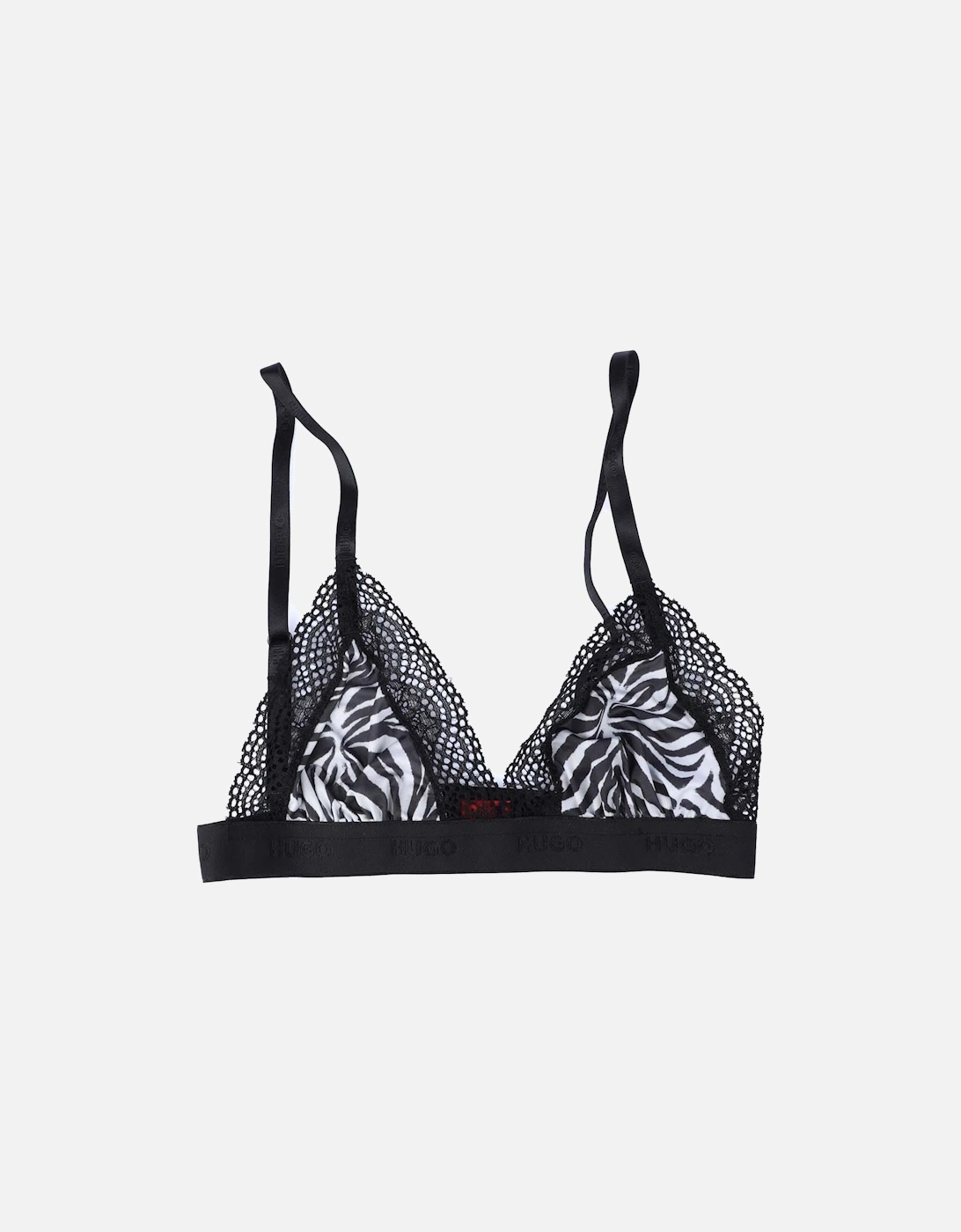 Unpadded Zebra Print Triangle Bra, 5 of 4