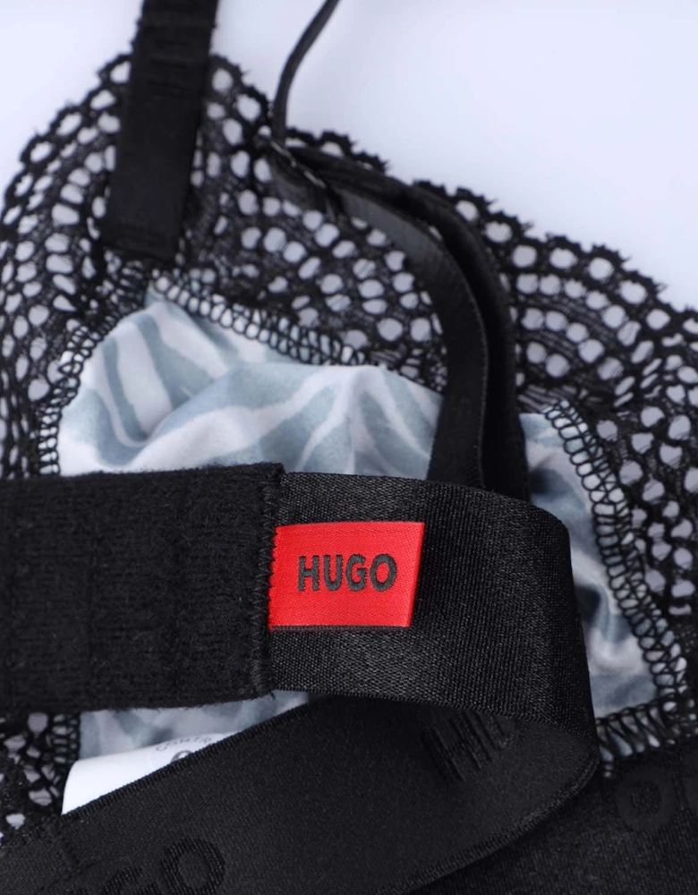 Unpadded Zebra Print Triangle Bra