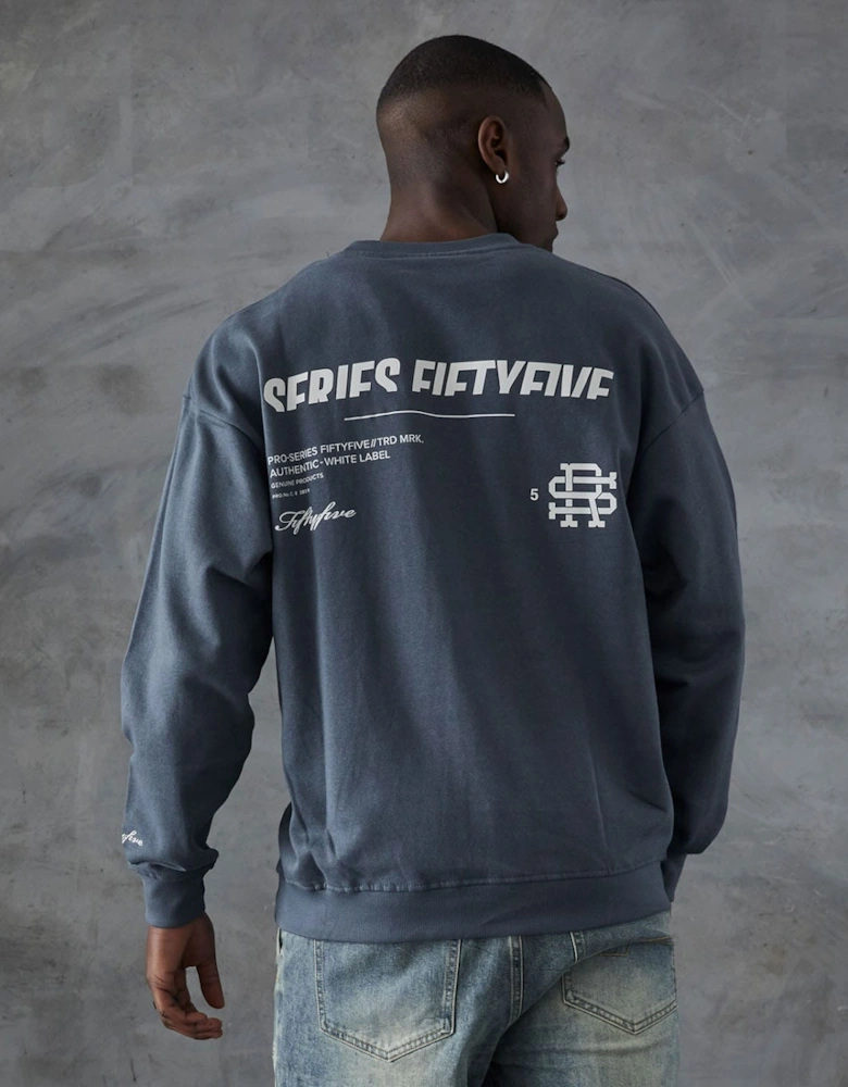 Labach Front Back Logo Crewneck Sweatshirt